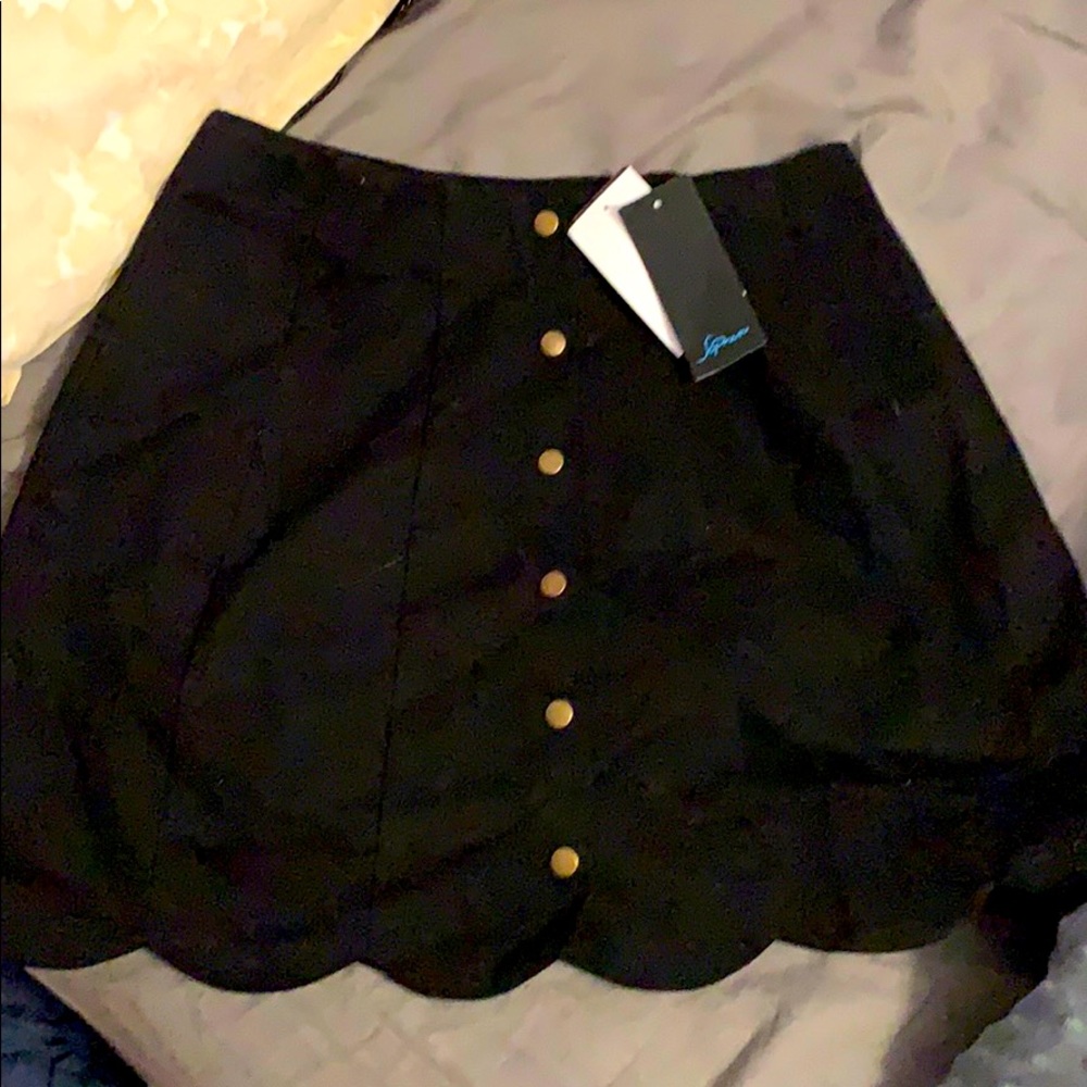 Soprano black mini skirt